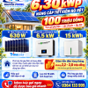 COMBO ĐIỆN NĂNG LƯỢNG MẶT TRỜI 6.3KWP